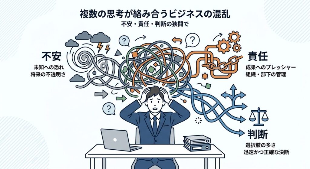 決断が遅い原因となる思考の混線構造