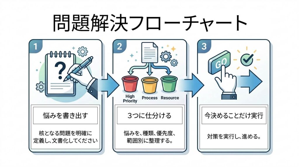 問題解決フローチャート